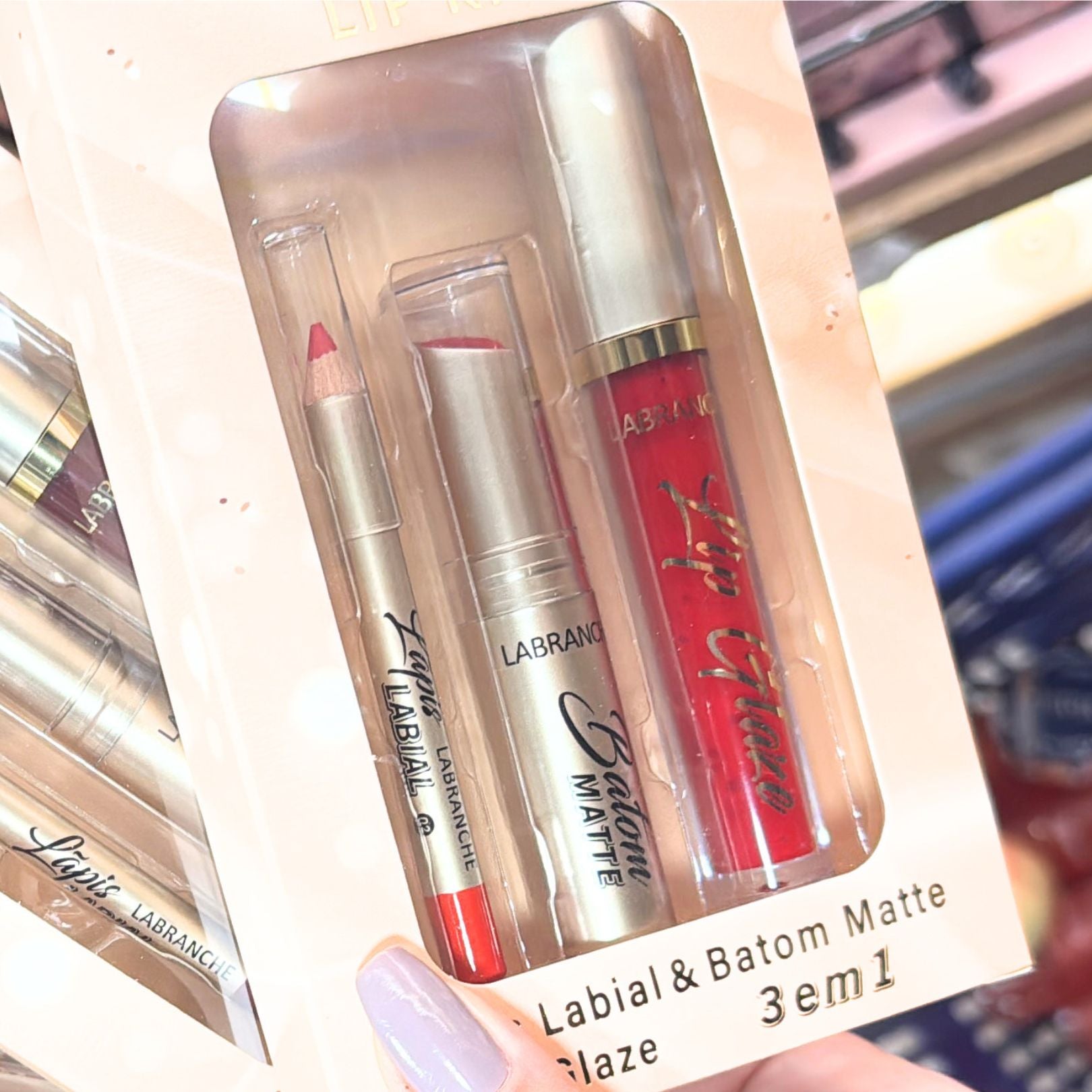 Lip Kit lapis labial , batom matte e lip Glaze - Labranche