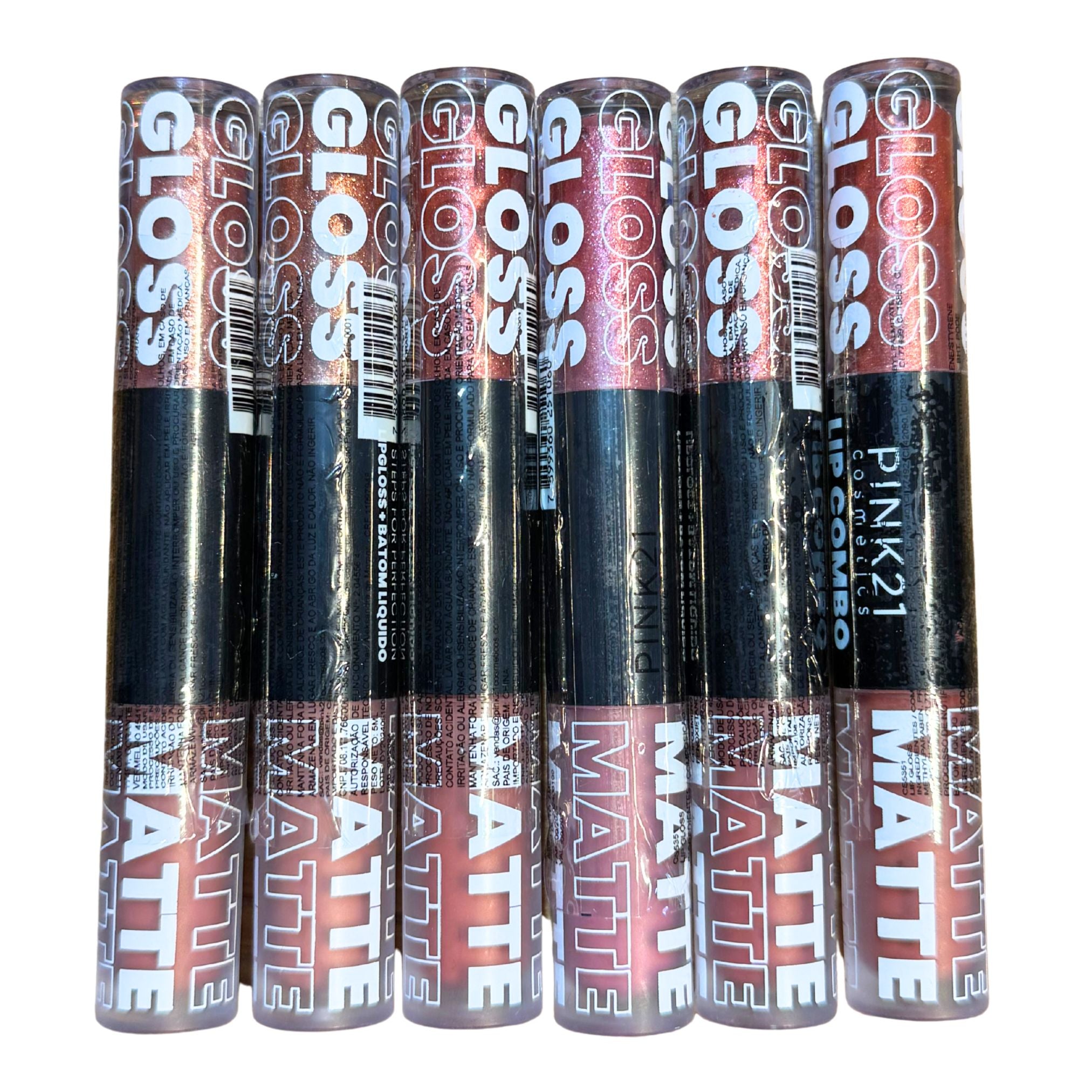 Duo GLOSS E BATOM MATTE - kit com 6 cores