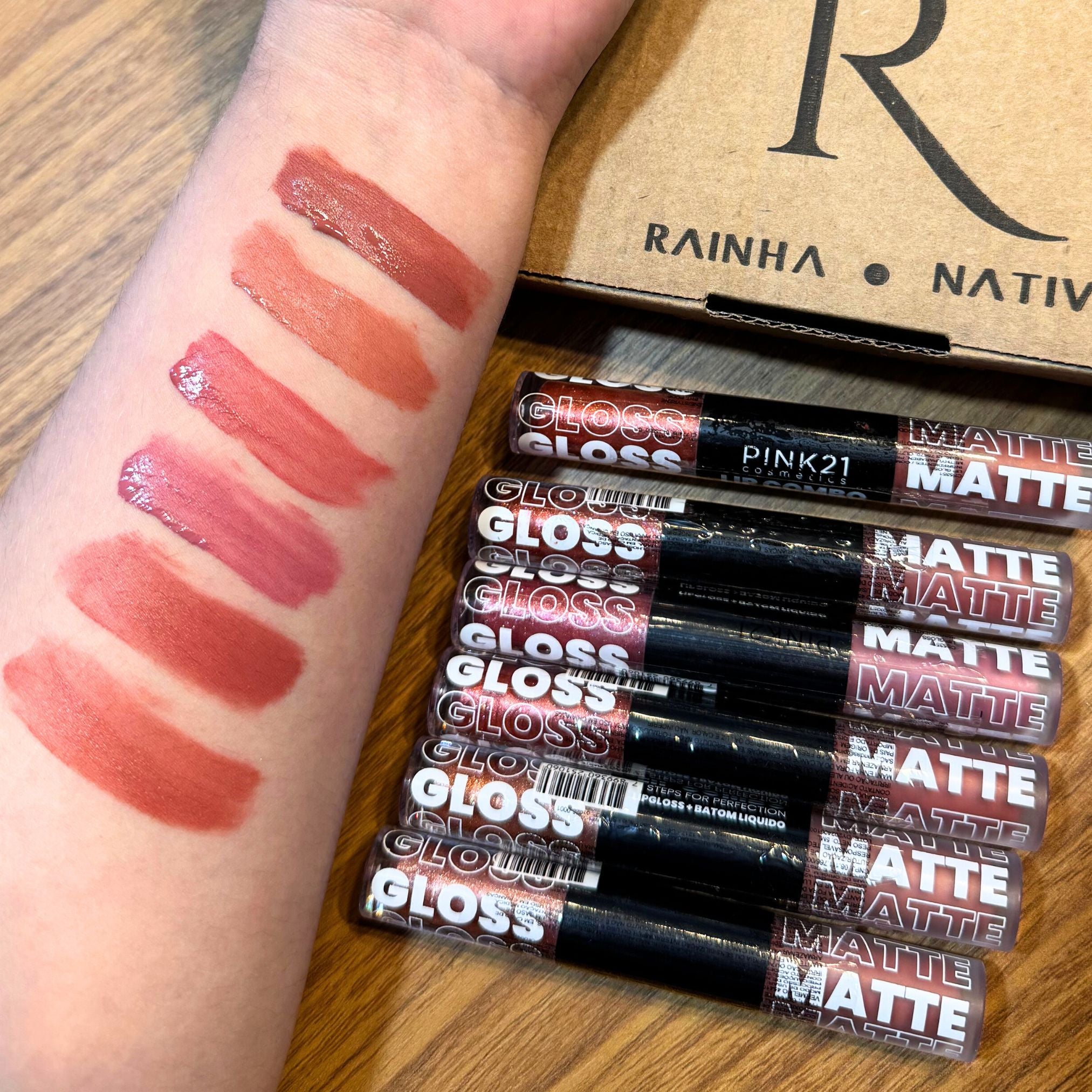 Duo GLOSS E BATOM MATTE - kit com 6 cores