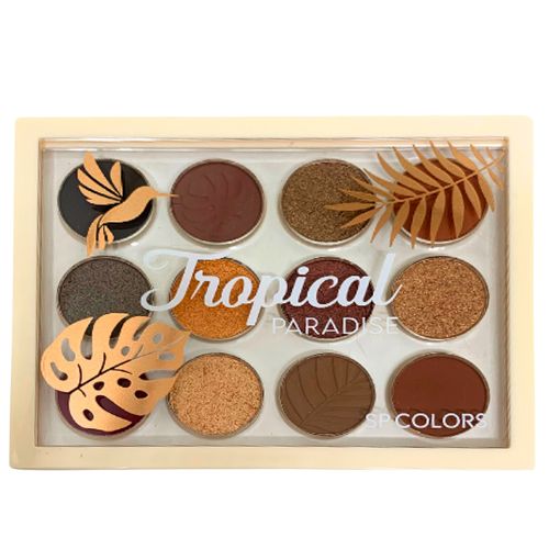 Paleta de Sombras 12 cores Tropical SP Colors