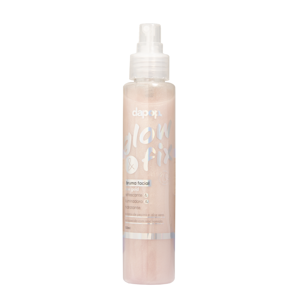 Bruma Facial Glow e Fix - fixador e bruma