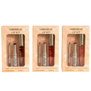 Lip Kit lapis labial , batom matte e lip Glaze - Labranche