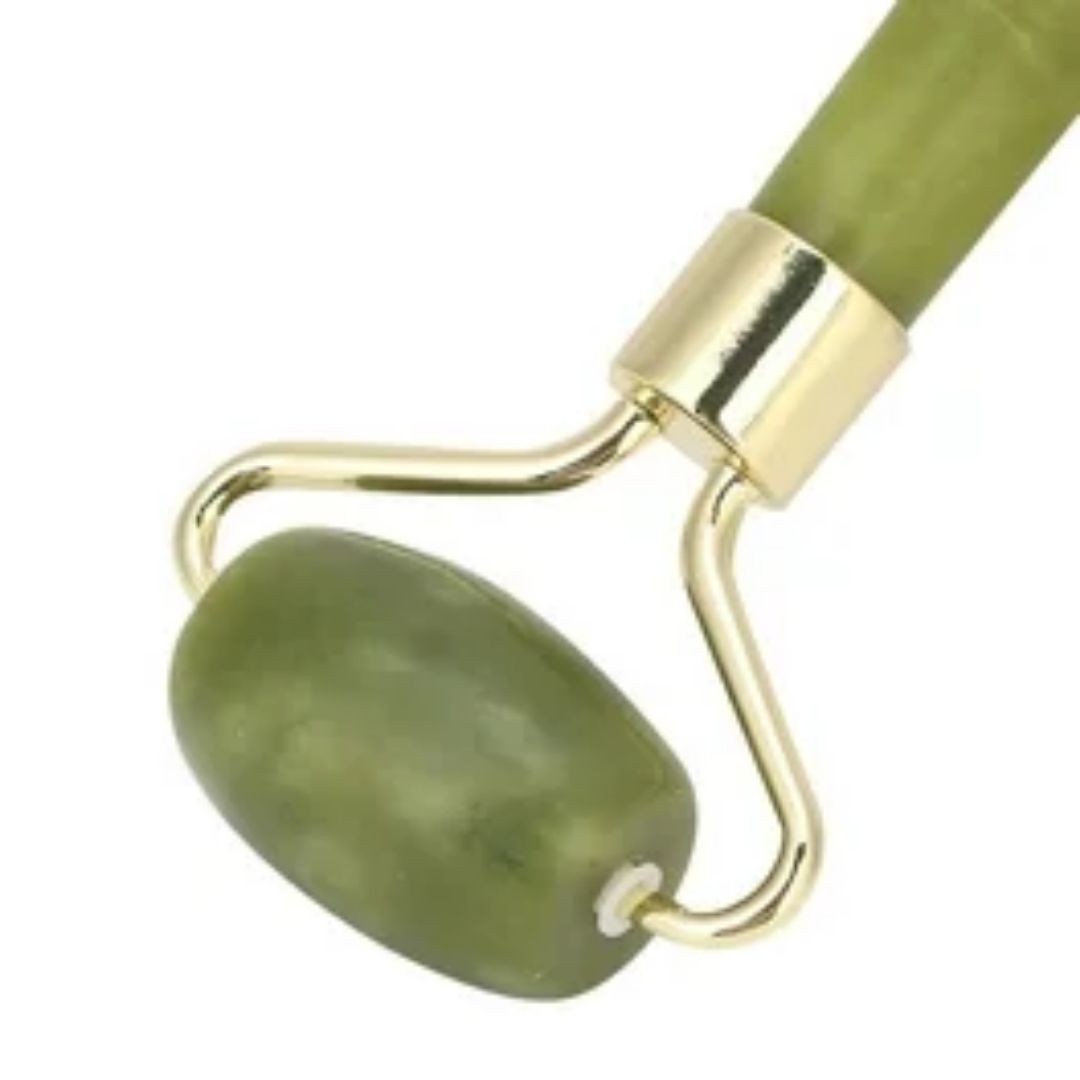 Rolo Pedra de Jade Massagem Facial Anti Ruga
