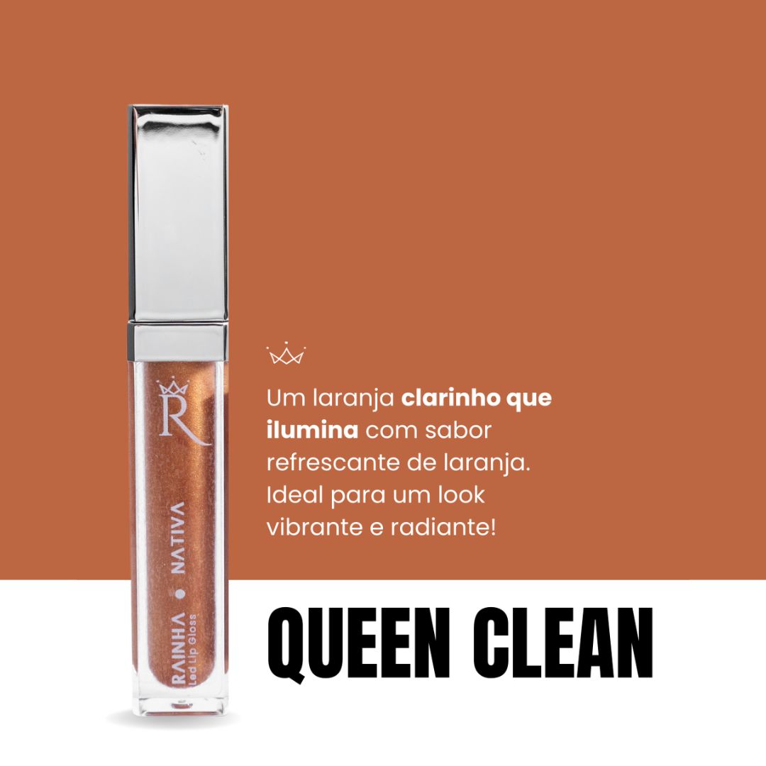 Gloss Pump Aumento Volume Rose + Lip Gloss Espelho Led Integrado Cor 