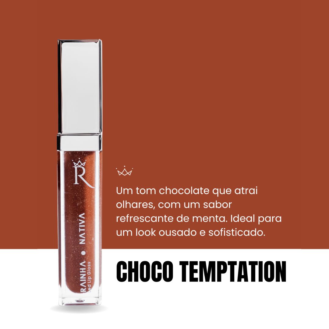 Gloss Pump Aumento Volume Rose Intense + Lip Gloss Espelho Led Integrado Cor 