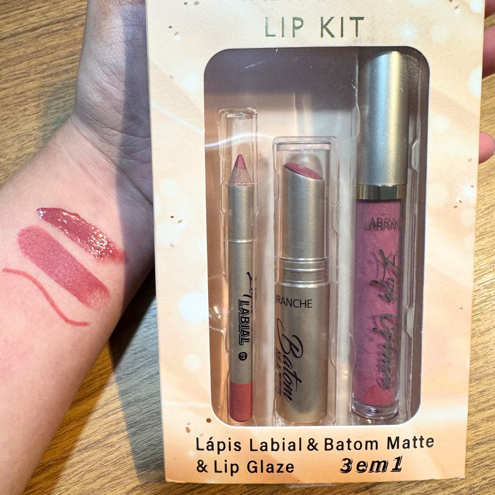 Lip Kit lapis labial , batom matte e lip Glaze - Labranche
