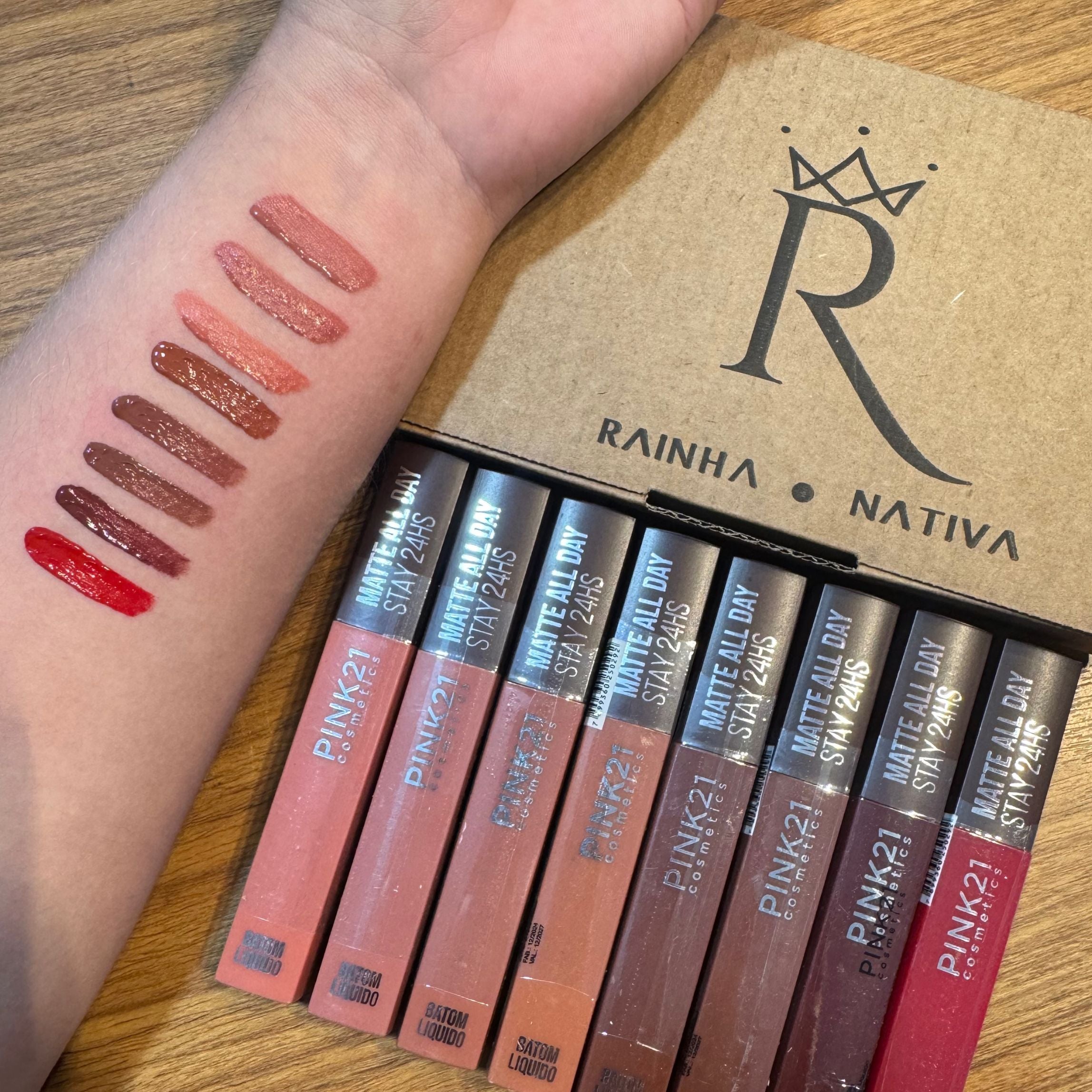 Batom matte all day - stay 24hrs kit com 8