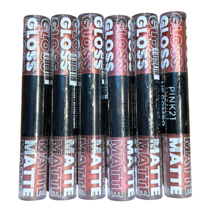 Duo GLOSS E BATOM MATTE - kit com 6 cores