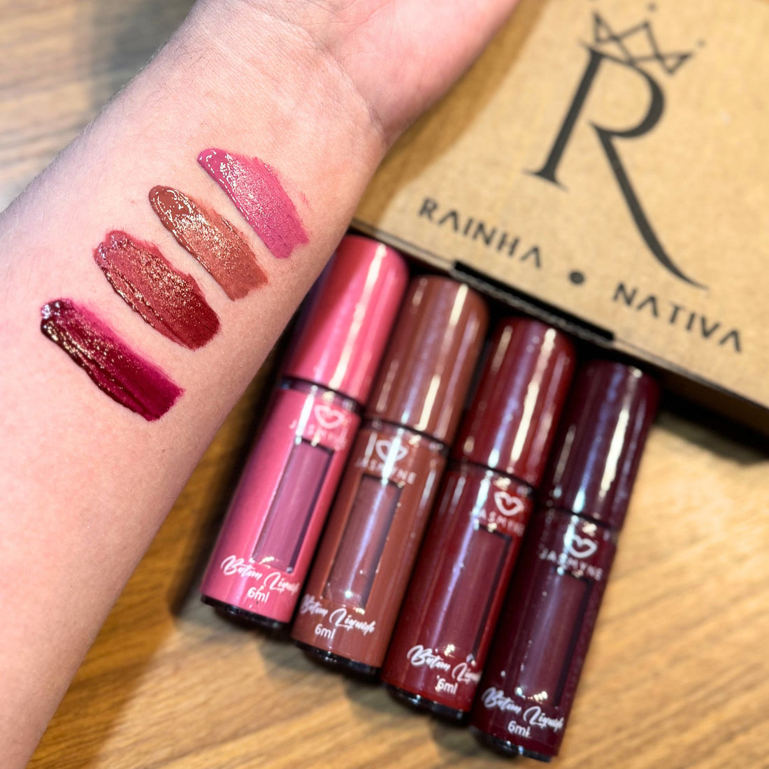 Batom liquido - kit com 4