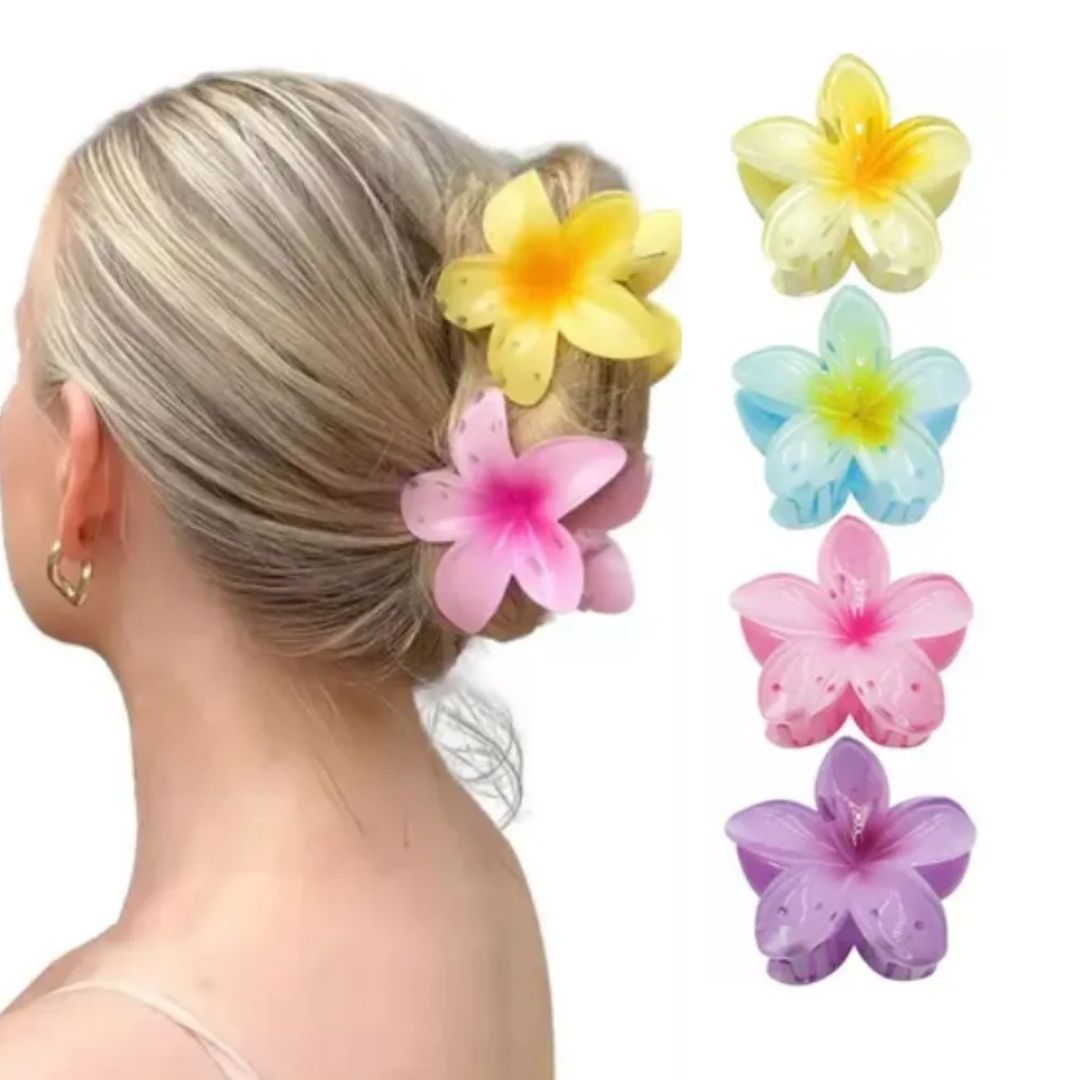 Presilha para cabelo Flor