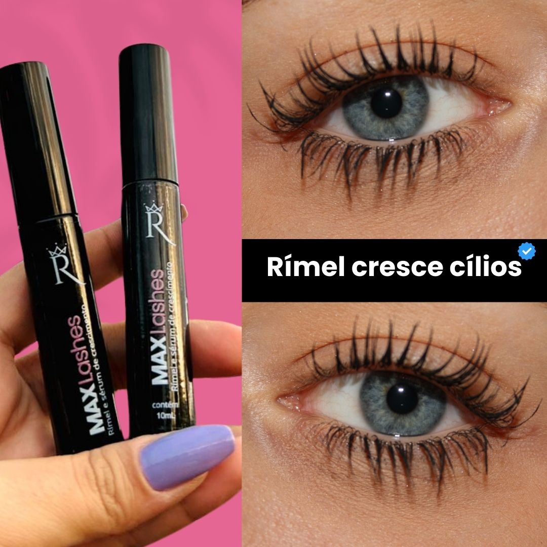 KIT   Max Lashes 2 unidades + Body Splash Glow Sensation + Gloss Pump Cor Rosê Intense
