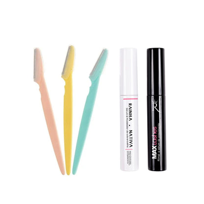 Kit Sérum &amp; Modelador de Sobrancelha + Trio Navalha + Max Lashes