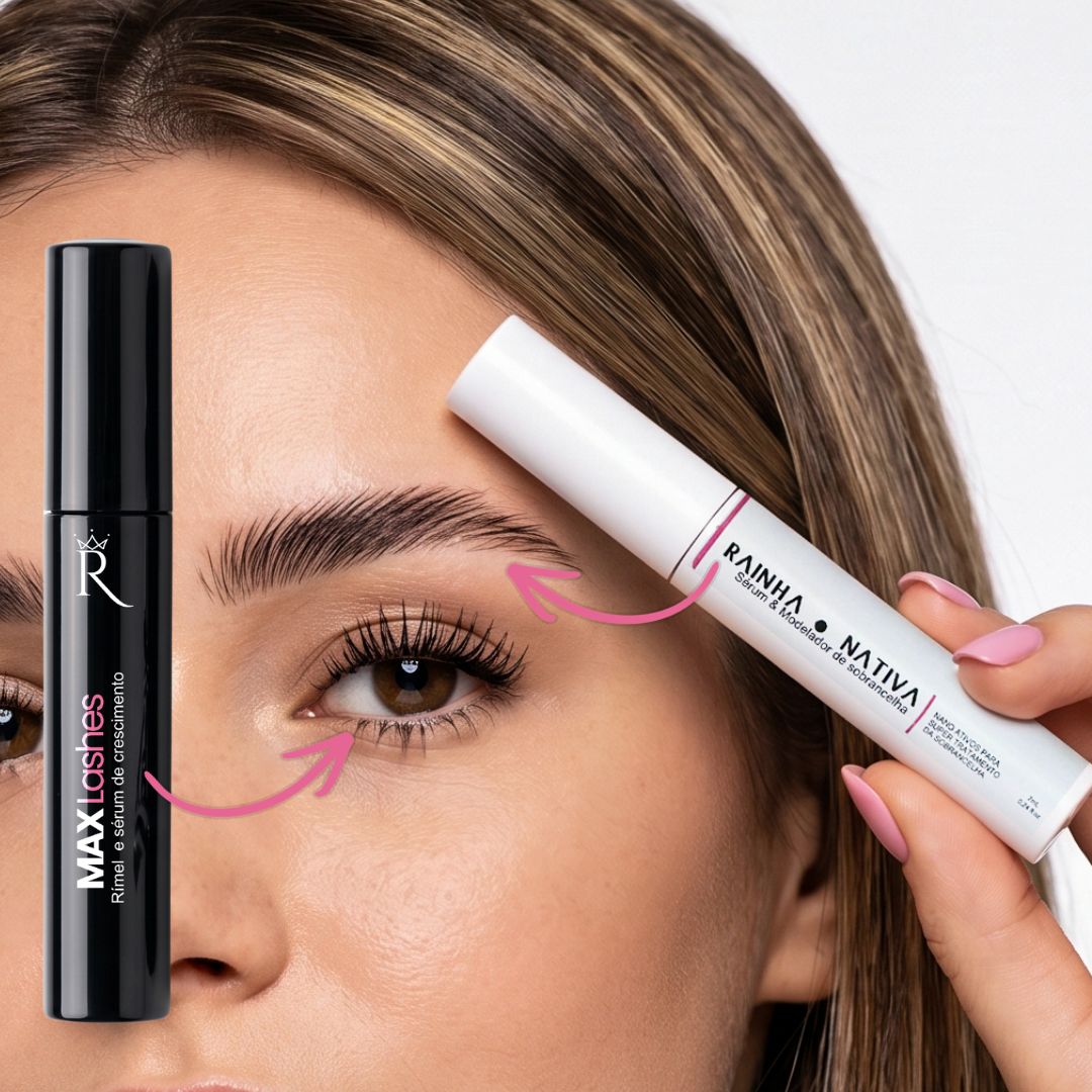 KIT CASADINHO: Max Lashes rímel 2 em 1 + Sérum &amp; Modelador de Sobrancelha